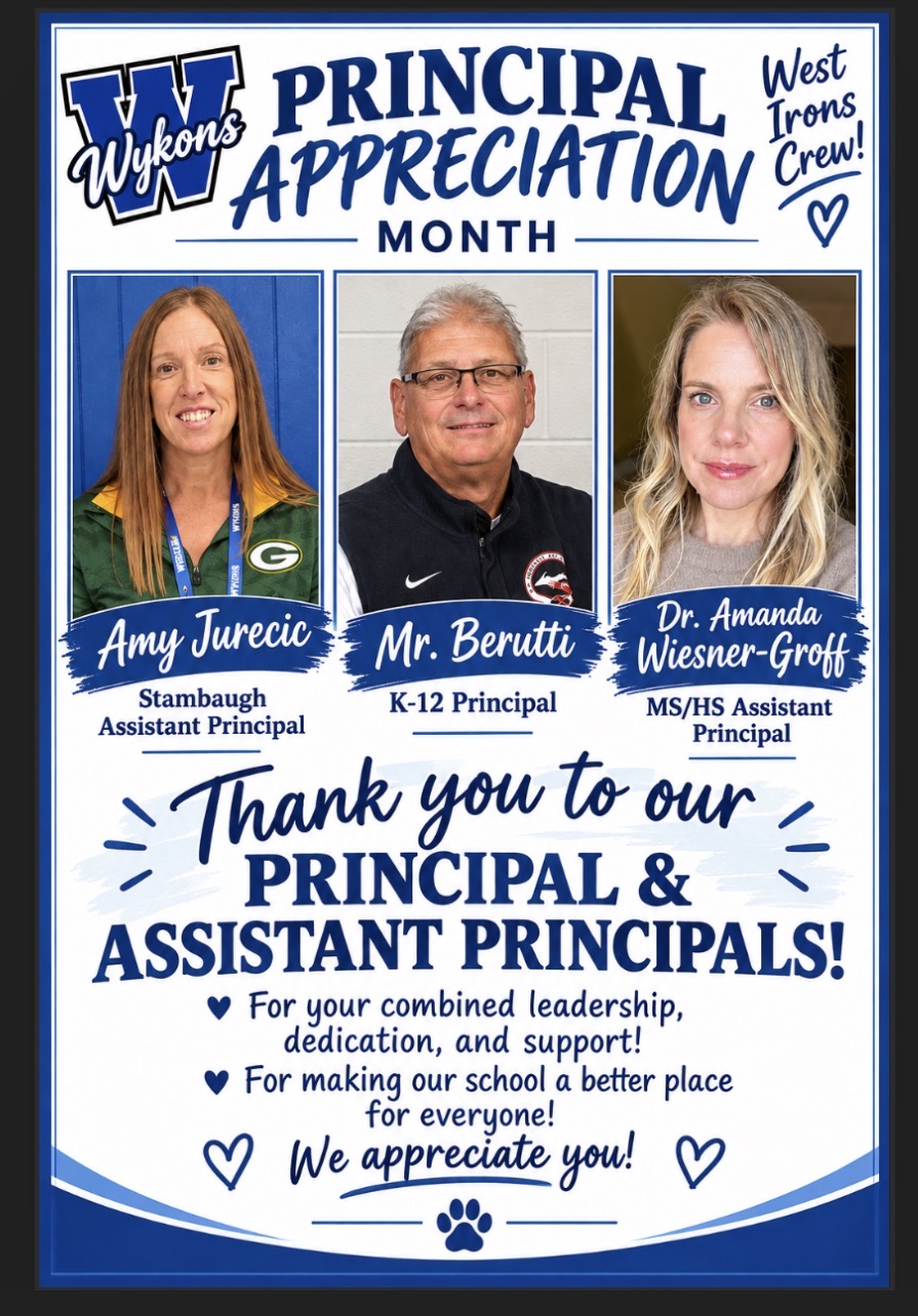 West Iron County's Principals - leading with heart!