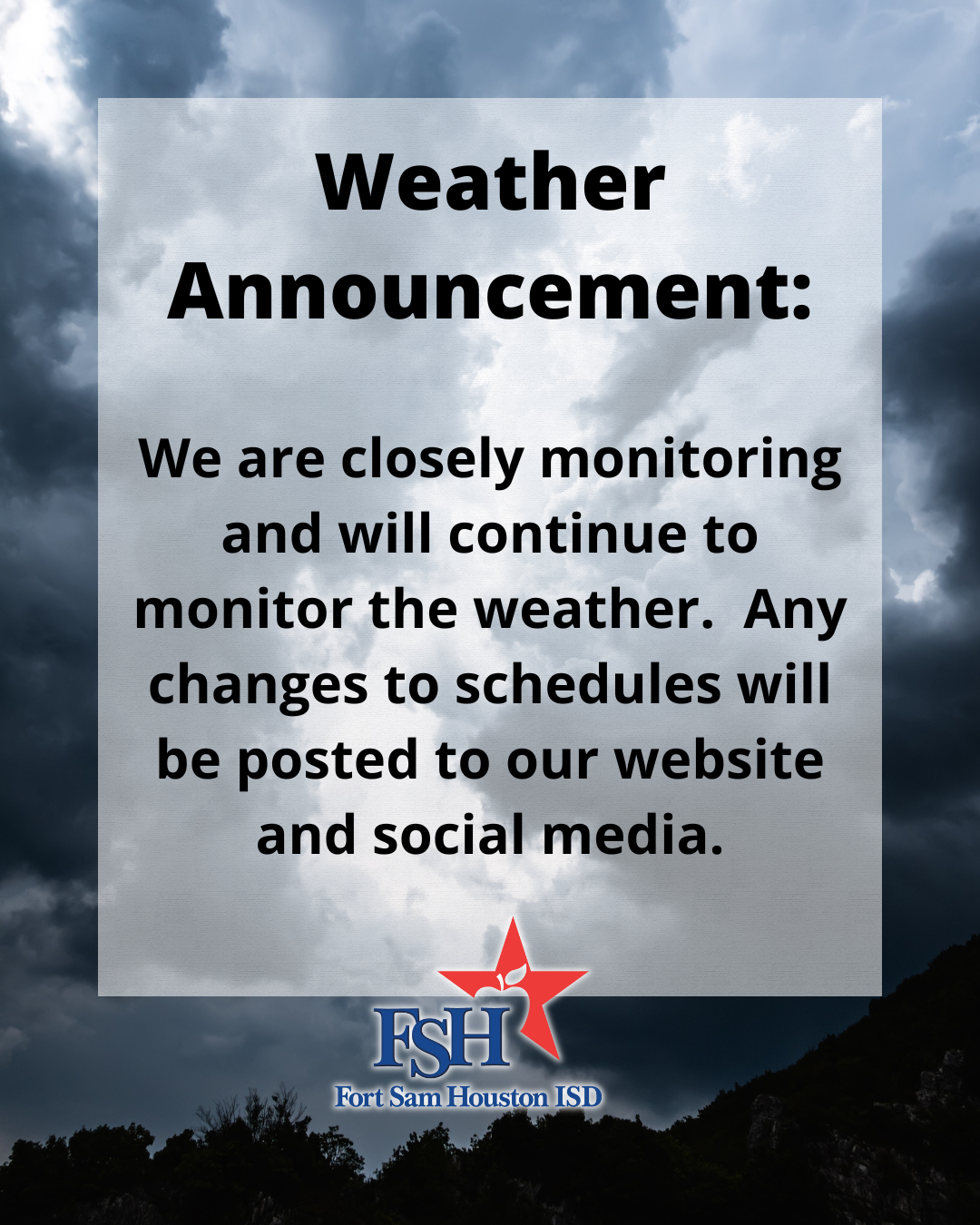 Weather Announcement