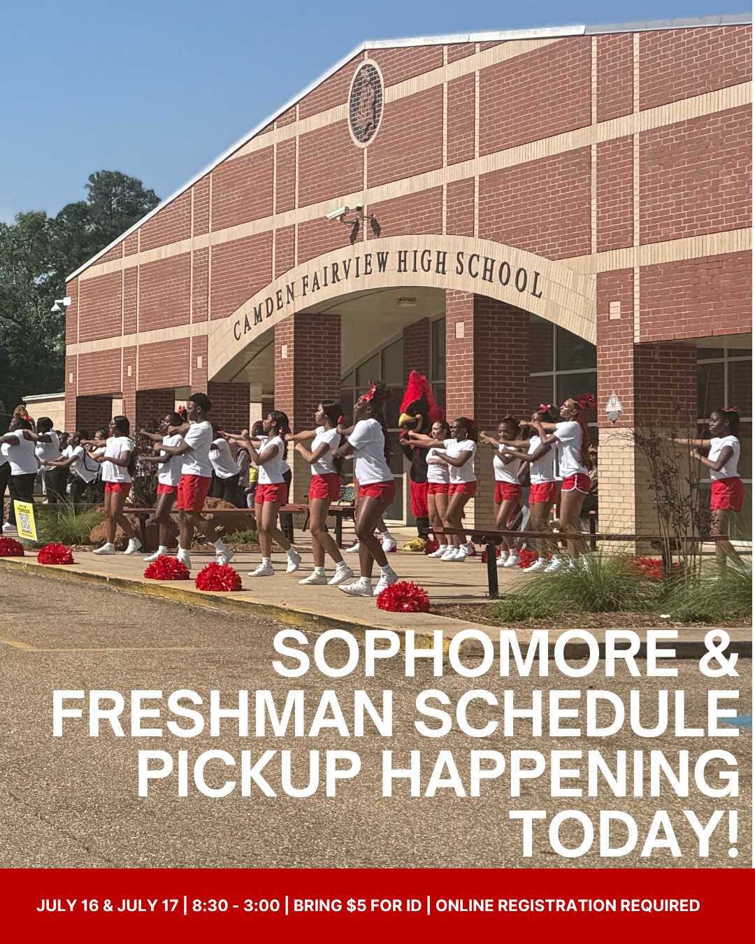 July 16 | Freshman & Sophomore Schedule Pickup is Today!