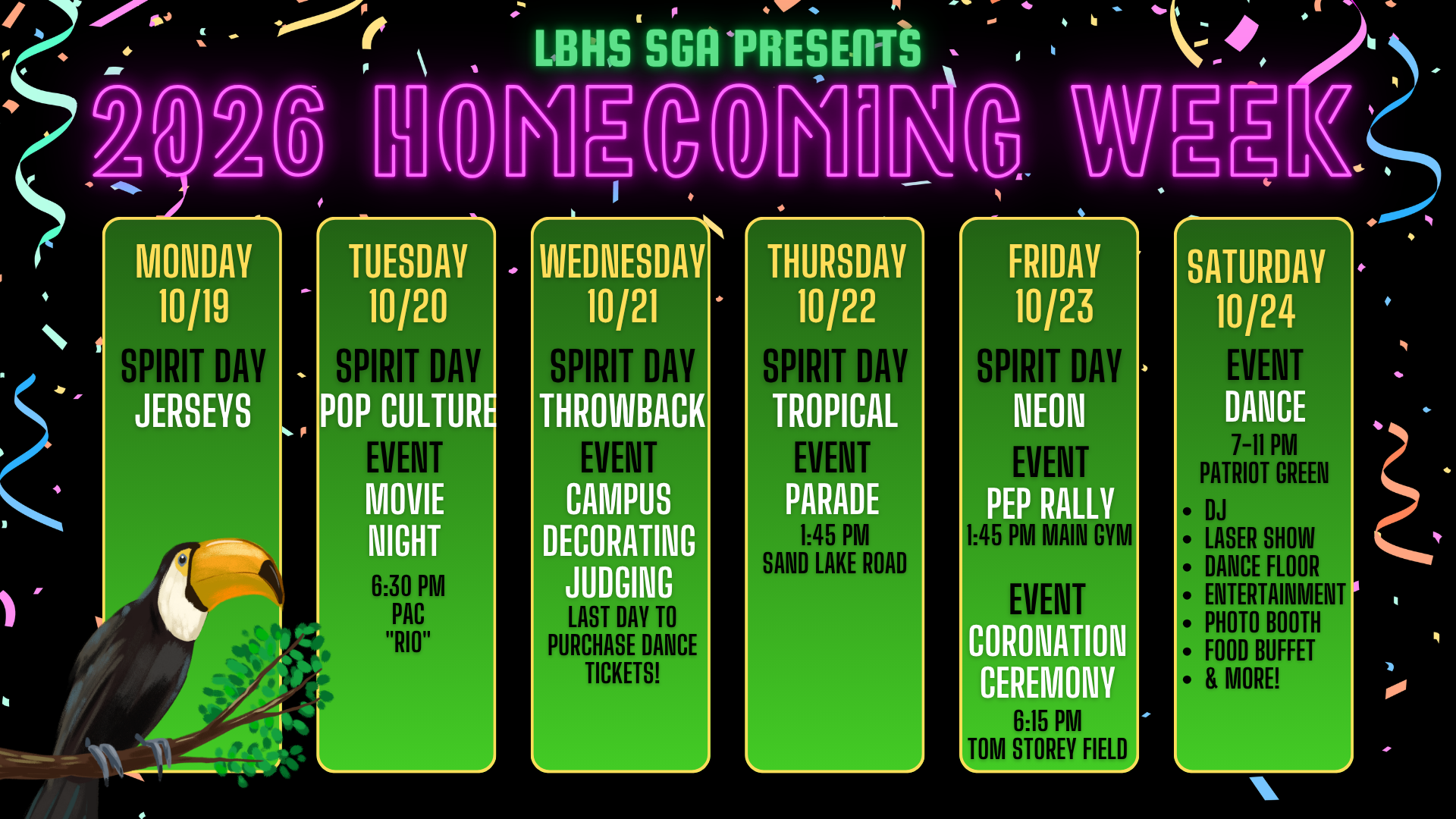 Oct. 19-24: Homecoming Week