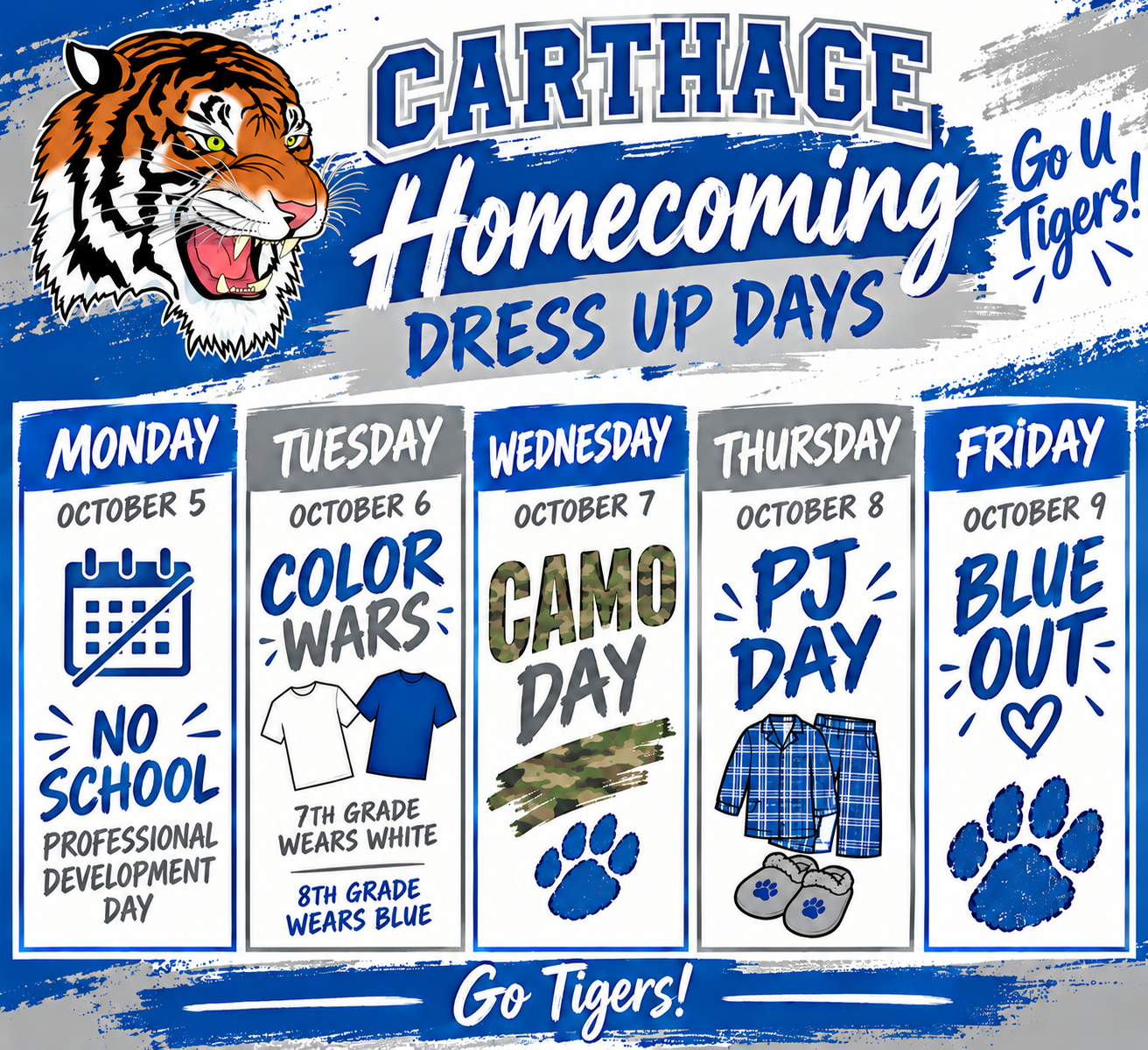 CJHS HOMECOMING DRESS UP DAYS