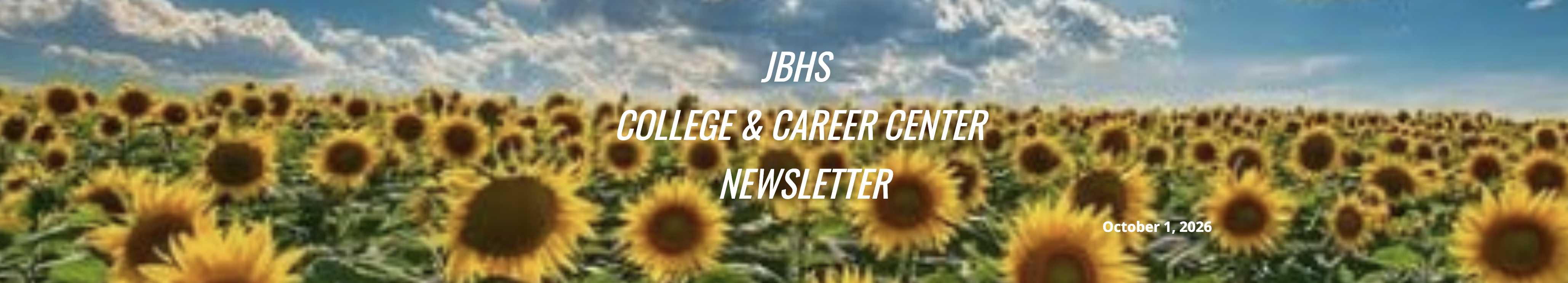 JBHS College & Career Newsletter - 10/1/2026
