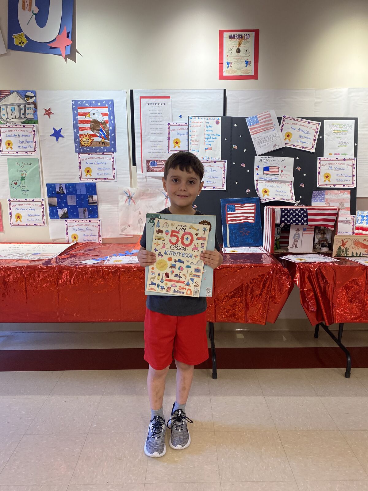 Leo Fredette was last week's winner of the American Trivia Contest! The contest continues with a different question each week, through June 12th. Winners receive autographed copies of Gabe Balkan's books, and a treat from the G.C.S. cafeteria. Congratulat