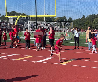 Titan athlete in the long jump