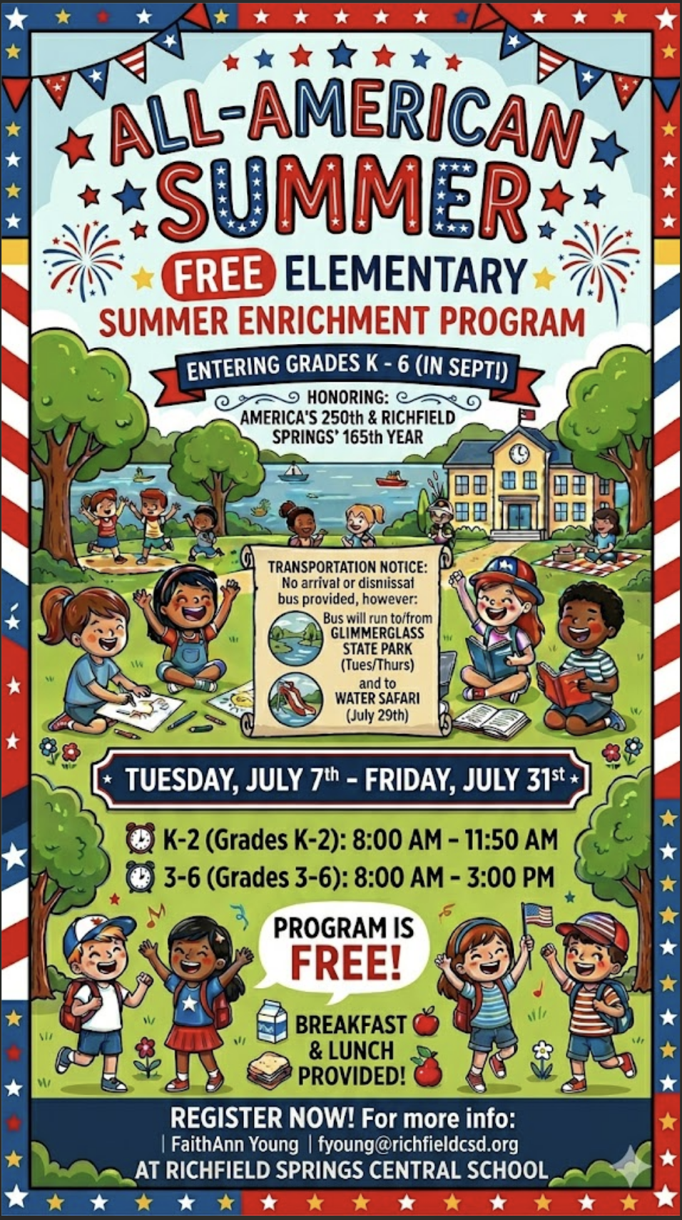 Summer Program Registration is Open