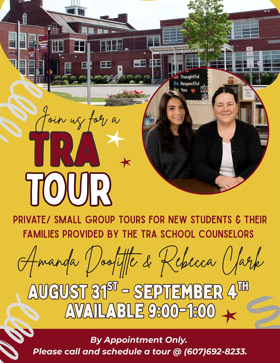 TRA Tours for New Students