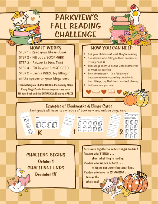 Parkview Reading Challenge - Together, We READ! 