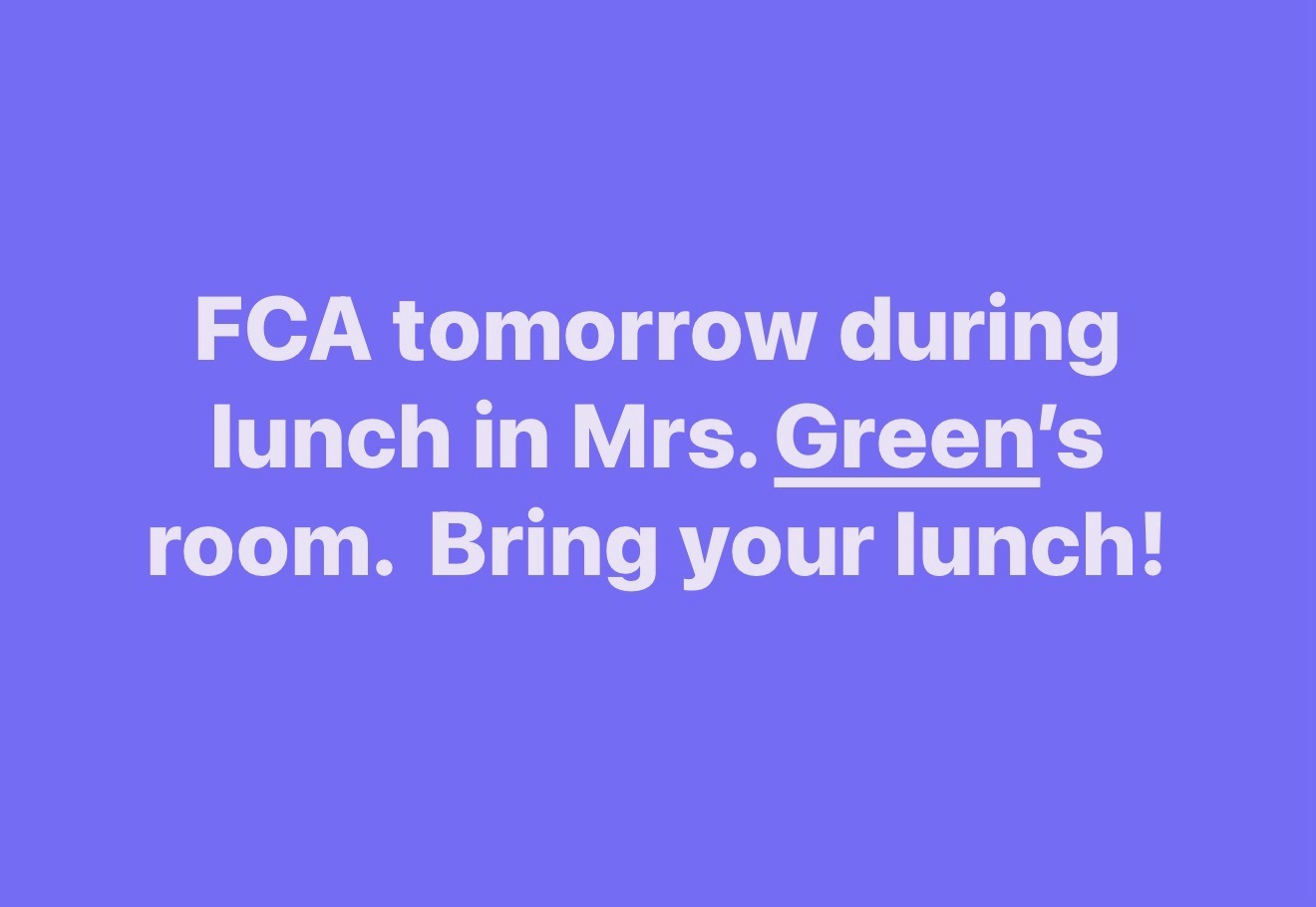 FCA Meeting 