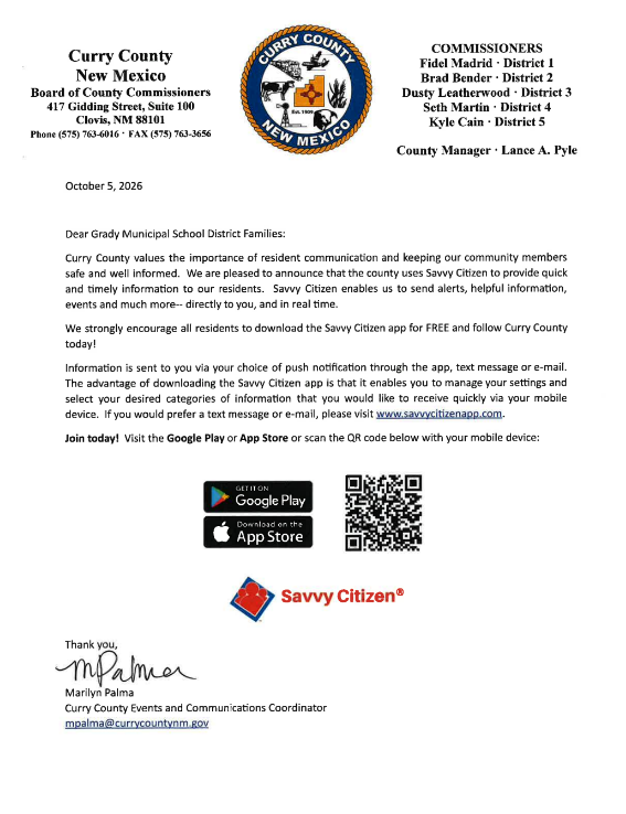 Info from Curry County
