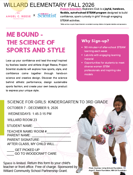 REGISTER for Project Scientist for Girls - Fall 2026