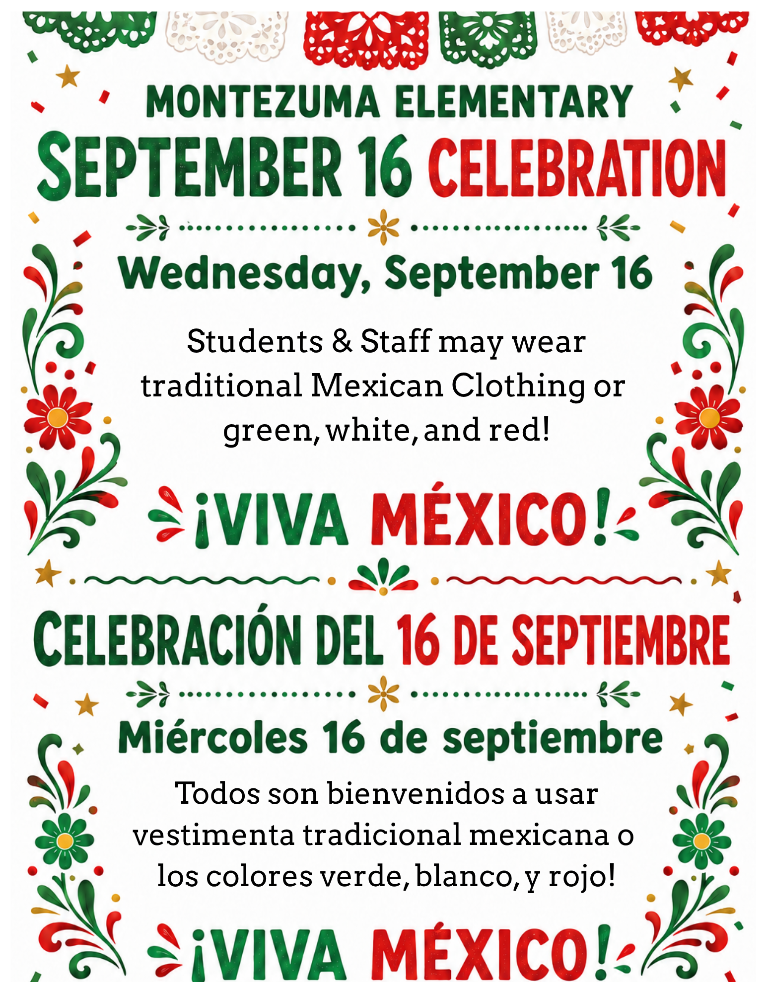 September 16 Celebration / Celebracion del 16 de Septiembre