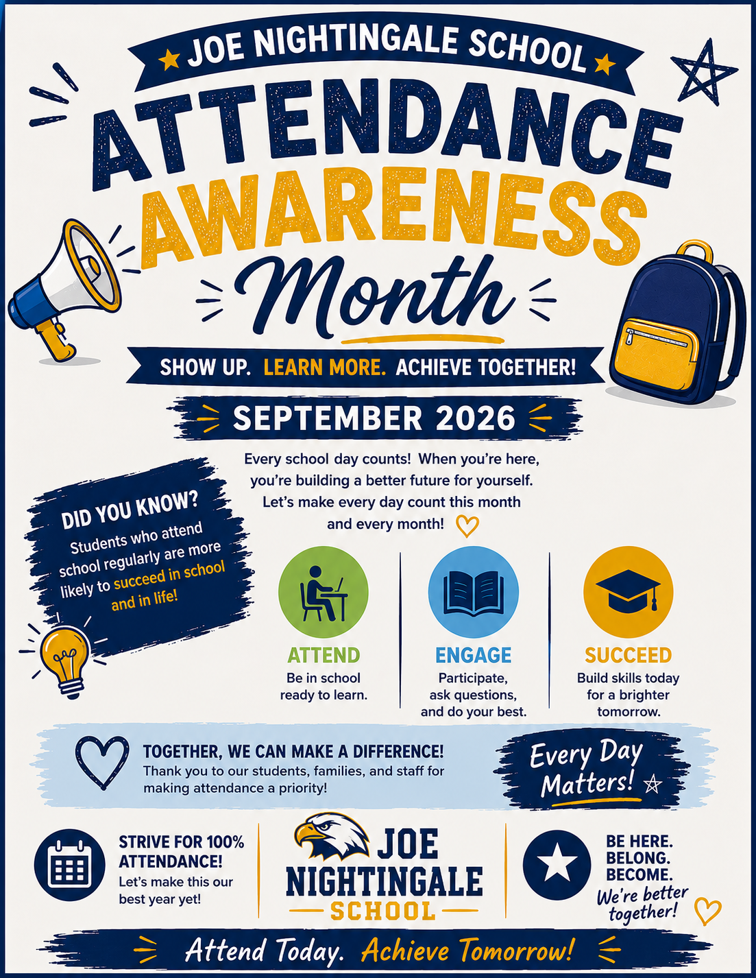 Subject: September is Attendance Awareness Month! 🎒 