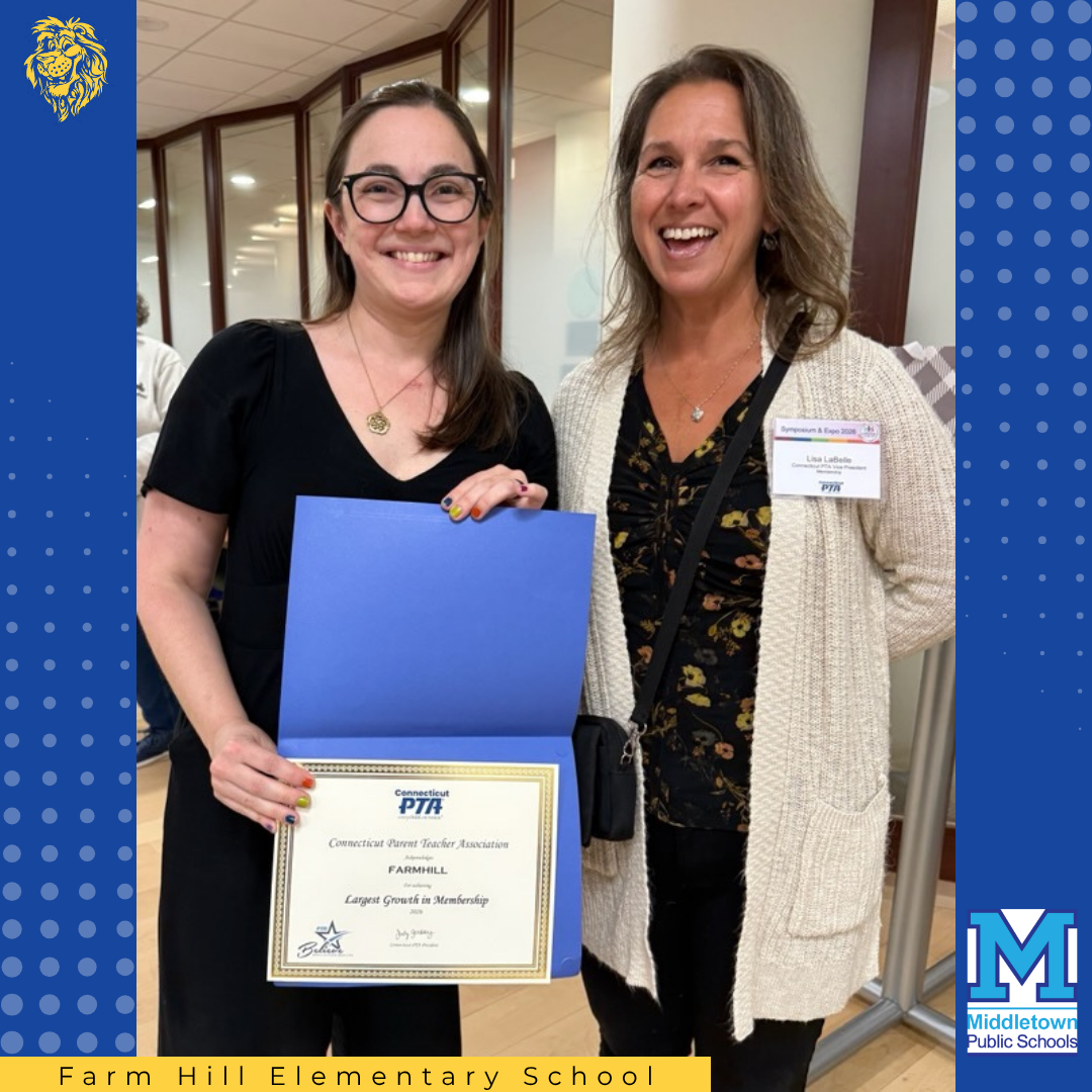 Farm Hill PTA Recognized for Record Membership Growth