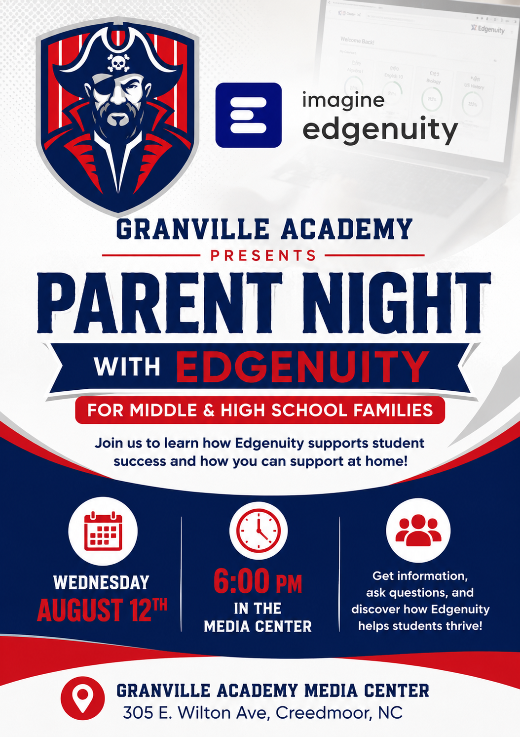 📣 Granville Academy Middle & High School Families!