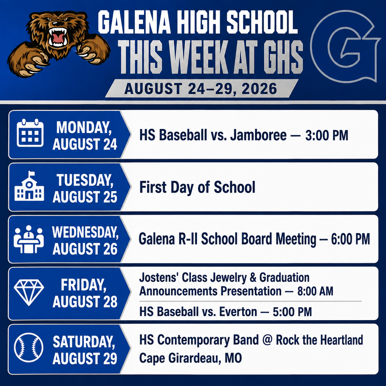 This Week at GHS