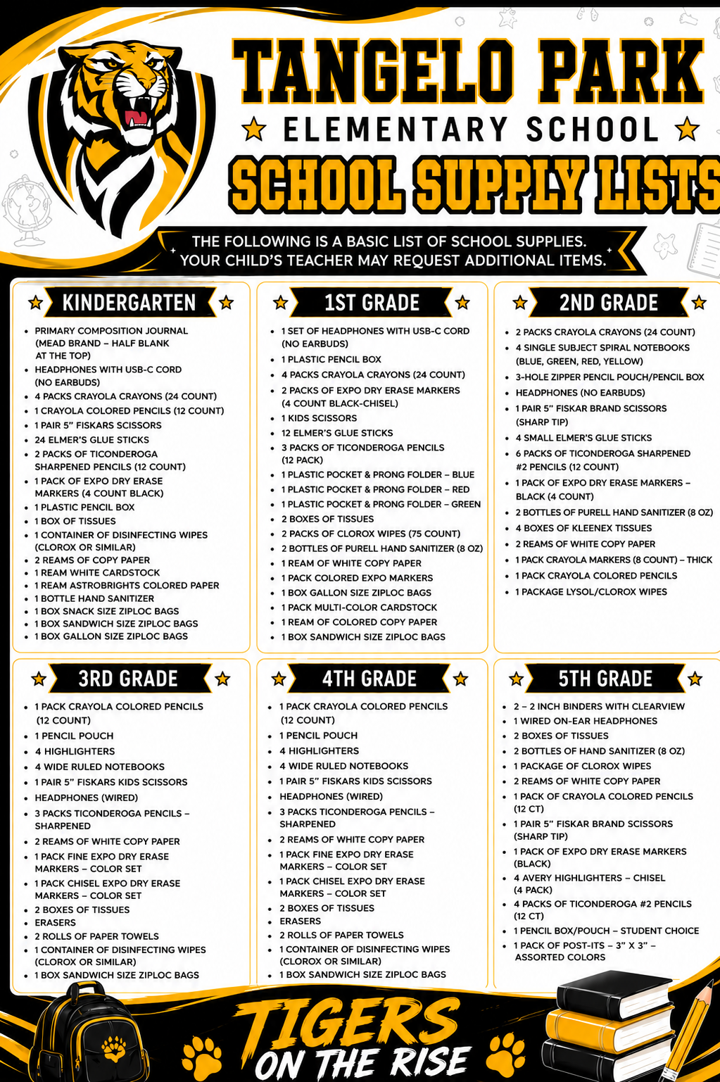 School Supply List