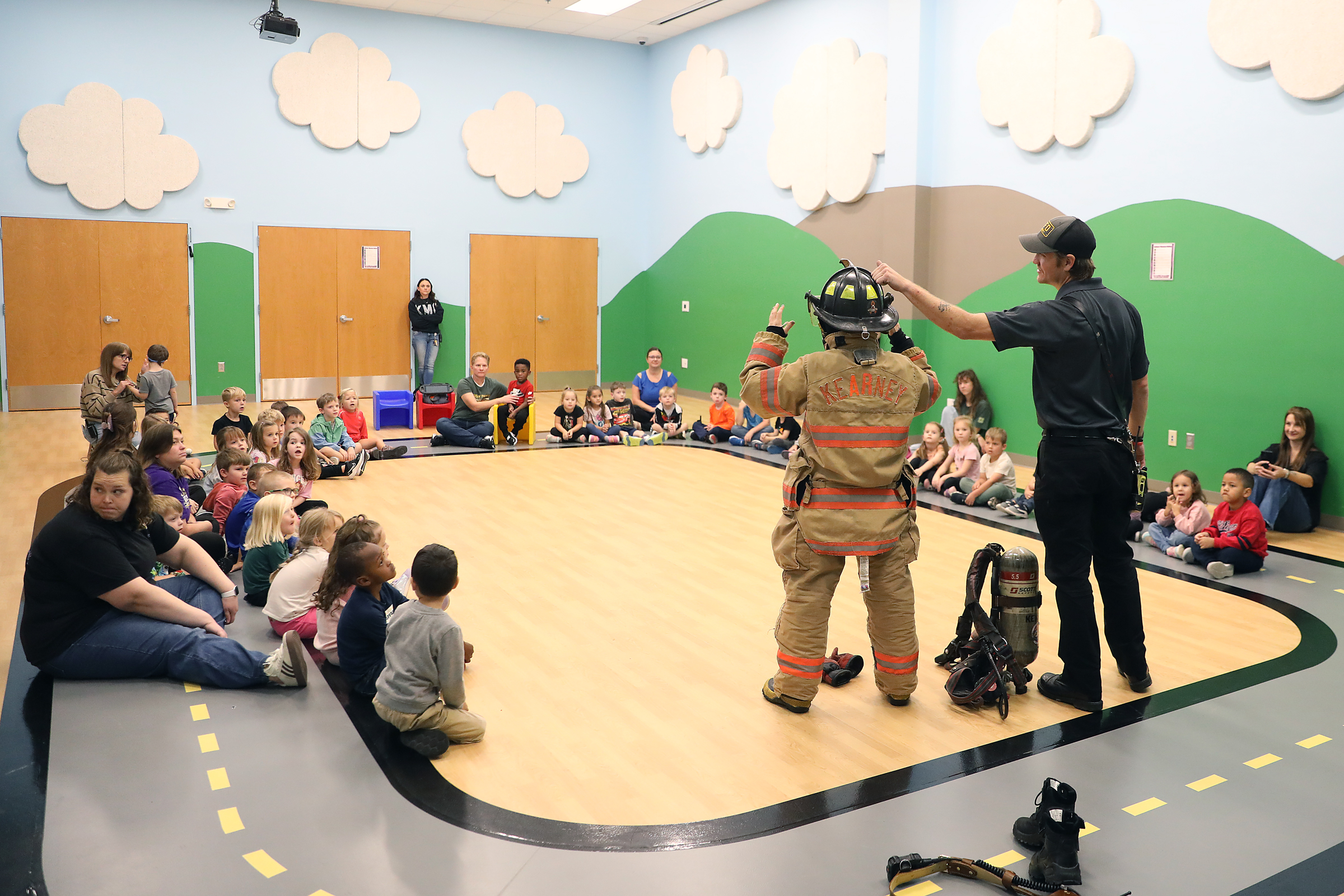 Kearney Early Education Center Students Learn Fire Safety From Local Firefighters