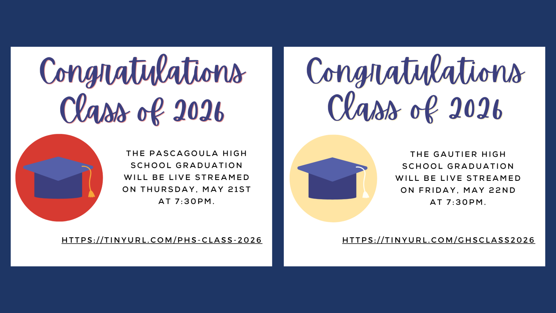 Class of 2026 Graduations Live Streaming