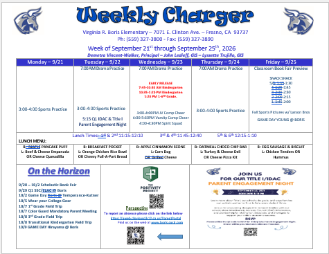 09.21 Boris Weekly Charger 