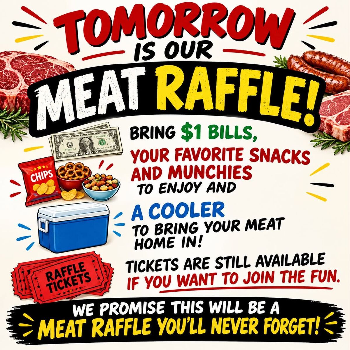 RHES PTA Meat Raffle - Tomorrow!