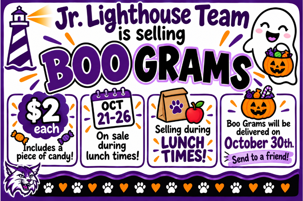 Boo-Grams Fundraiser starts today! 