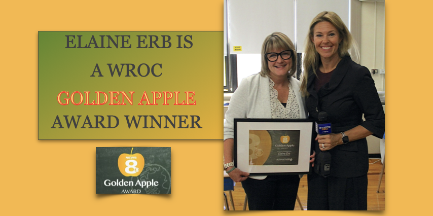 Elaine Erb Was Totally Surprised and Honored to Be Golden Apple Award Recipient 🍎