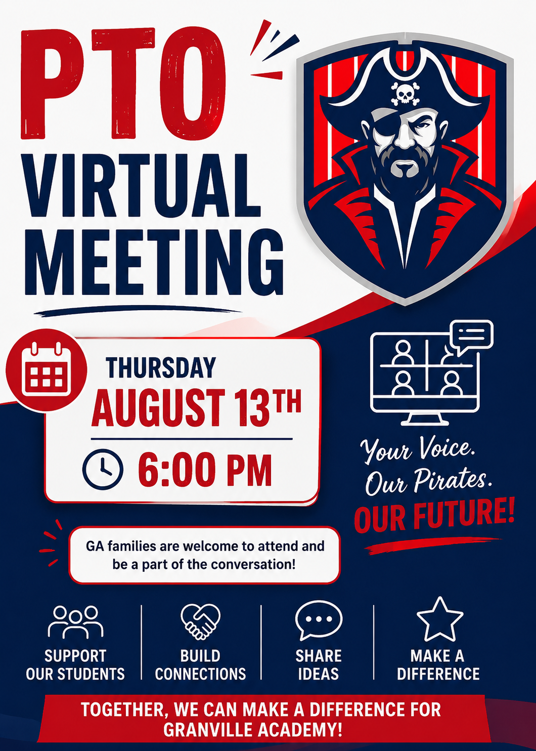 📣 REMINDER: PTO VIRTUAL MEETING TONIGHT!