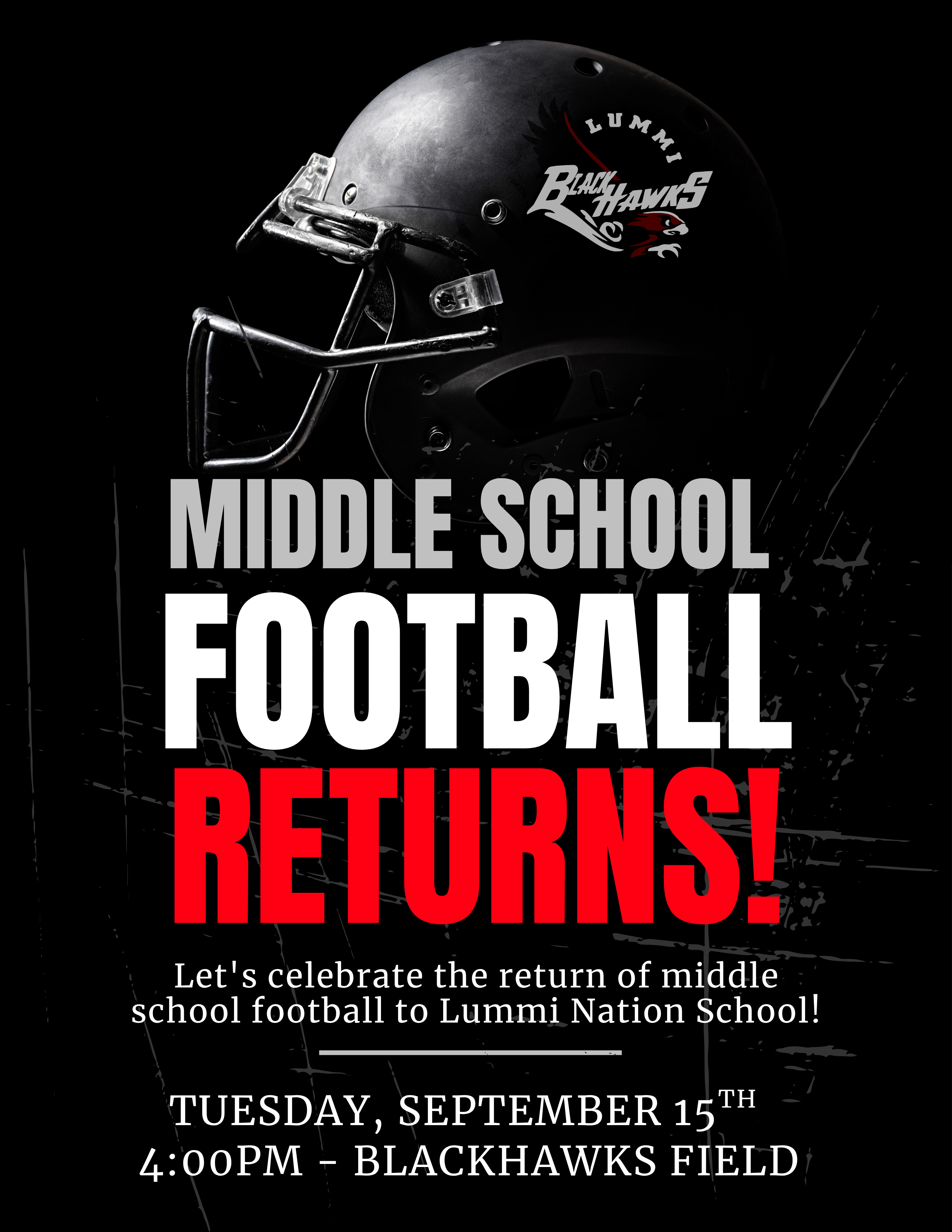 Middle School Football Is Back—Join Us Tomorrow!