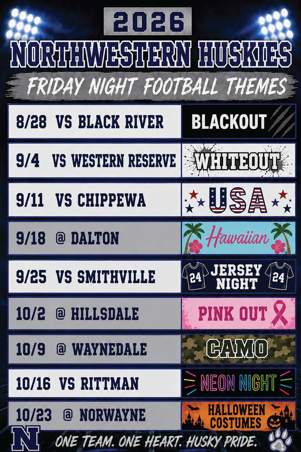 Friday Night Lights Spirit Themes! 
