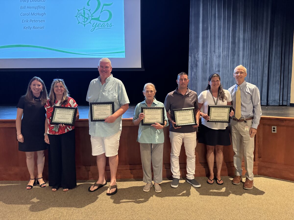 Westhampton Beach Honors Five Newest Quarter Century Club Members