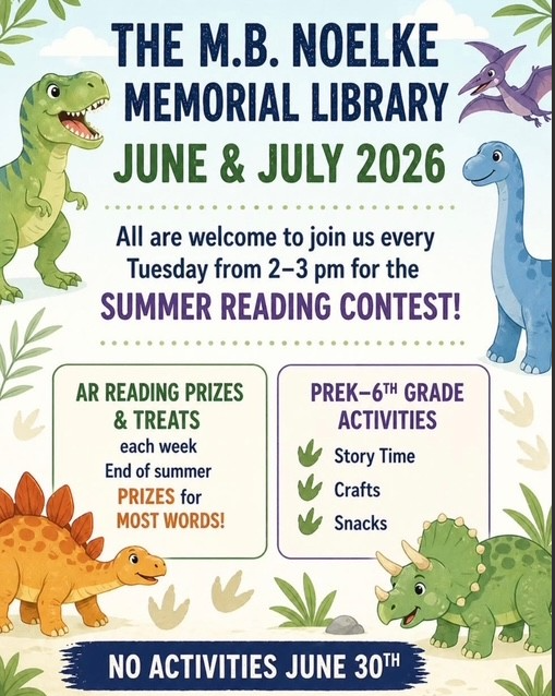 M.B. Noelke Memorial Libtary Summer Reading