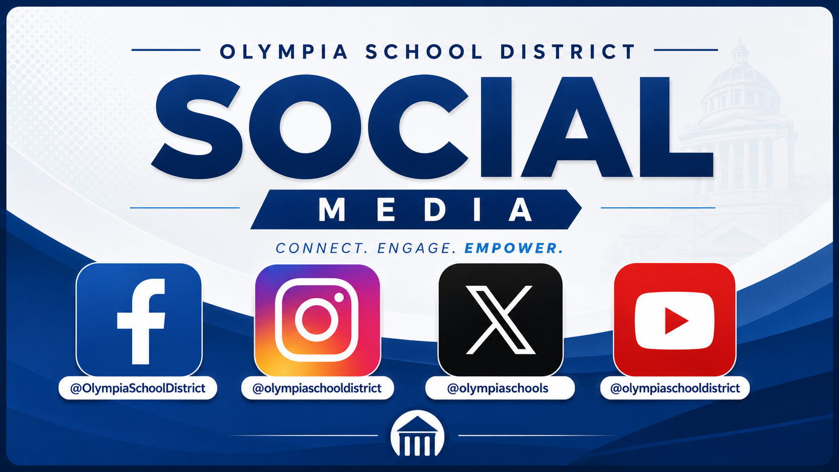 Follow us on district social media