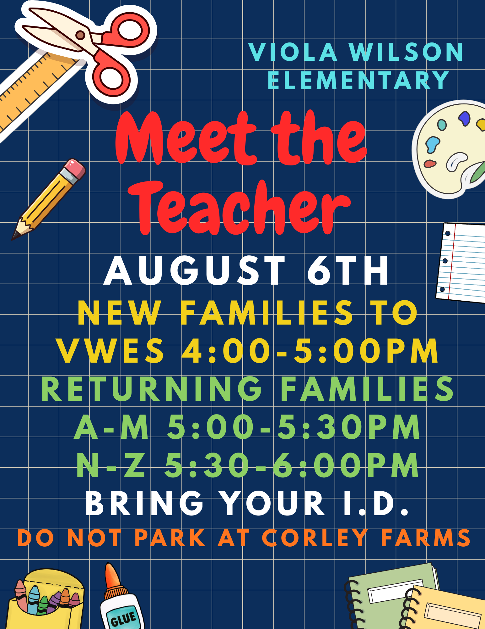 MEET THE TEACHER AUGUST 6th