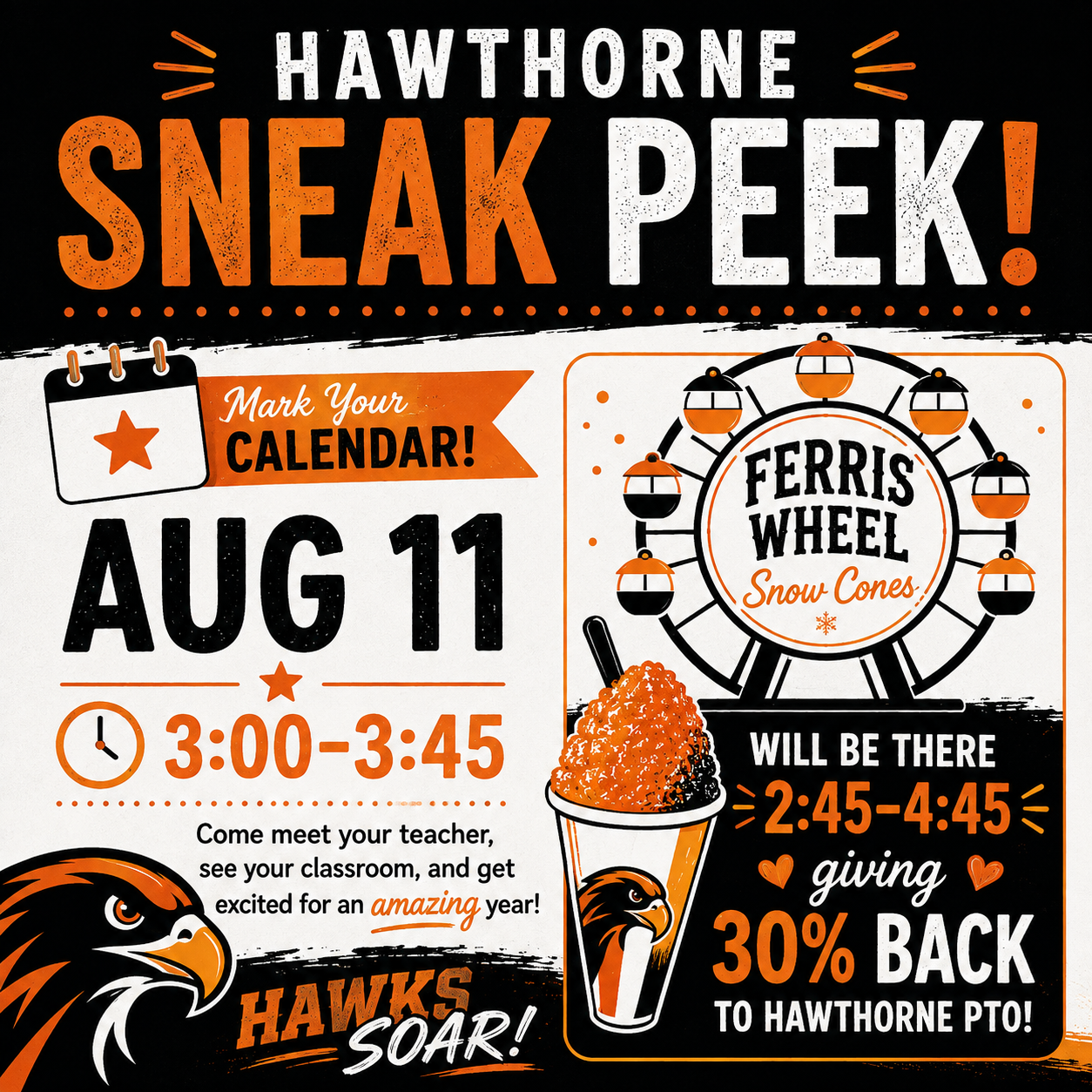 🧡🖤 HAWTHORNE HAWKS — IT’S ALMOST TIME! 🖤🧡