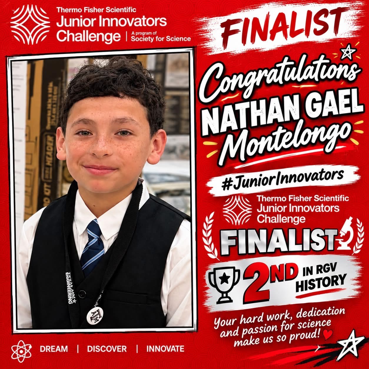 🔬🏆 NATIONAL FINALIST ALERT!
