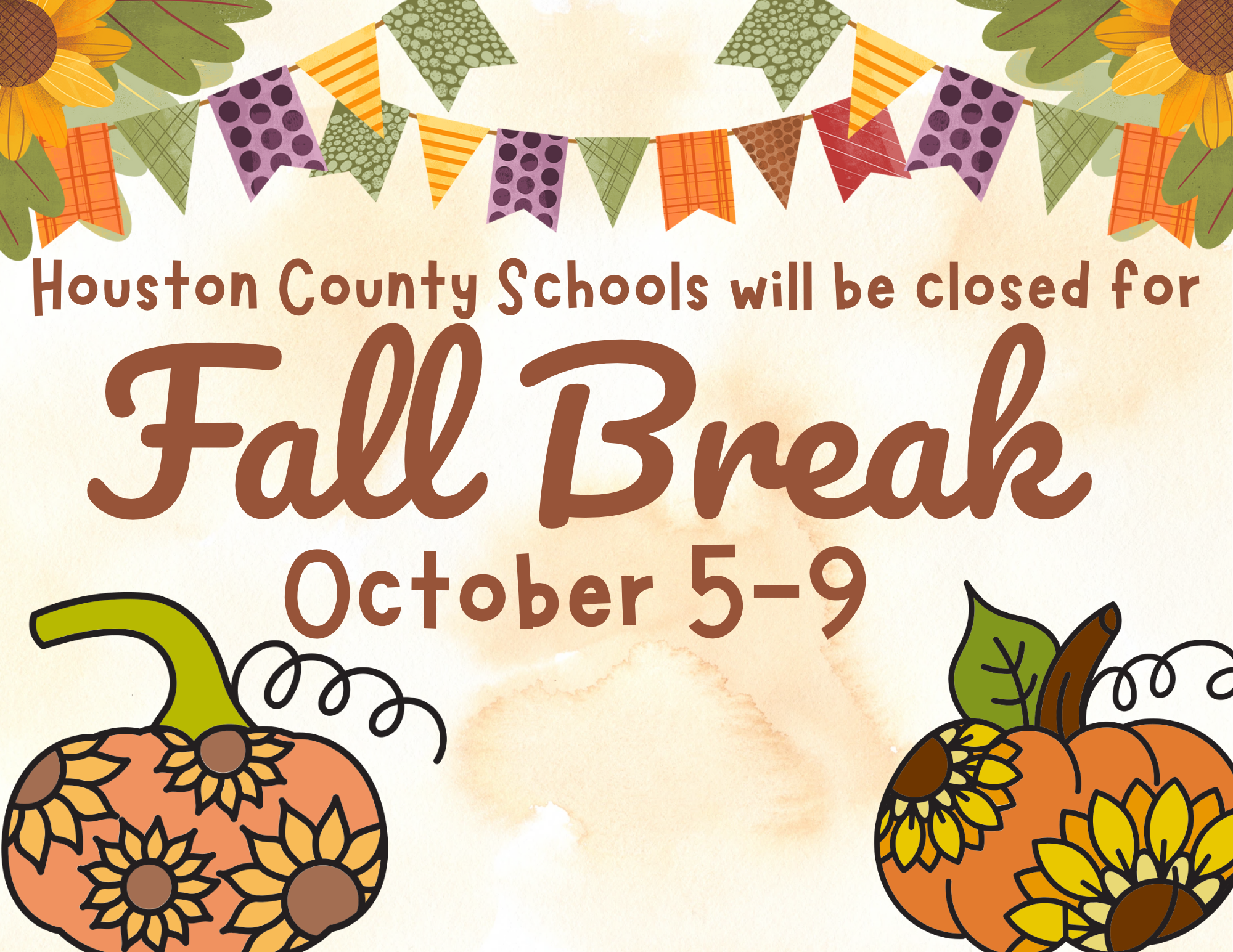 Fall Break October 5-9