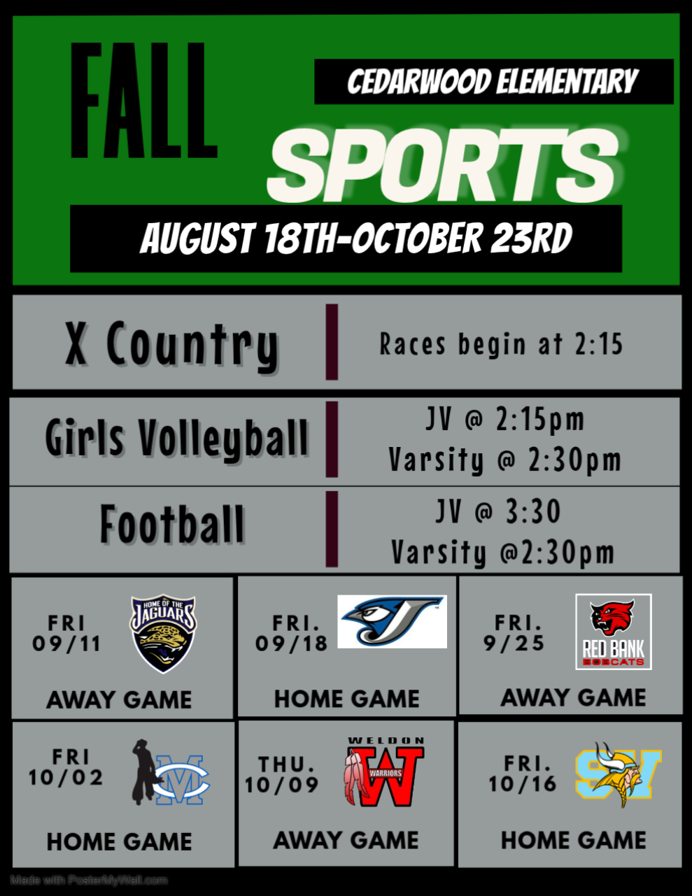 Sports Schedule 