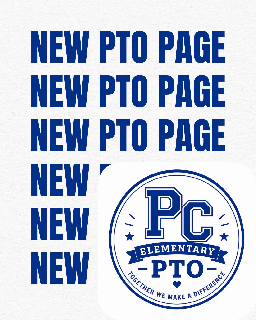 New PCR1 Elementary PTO Facebook Page