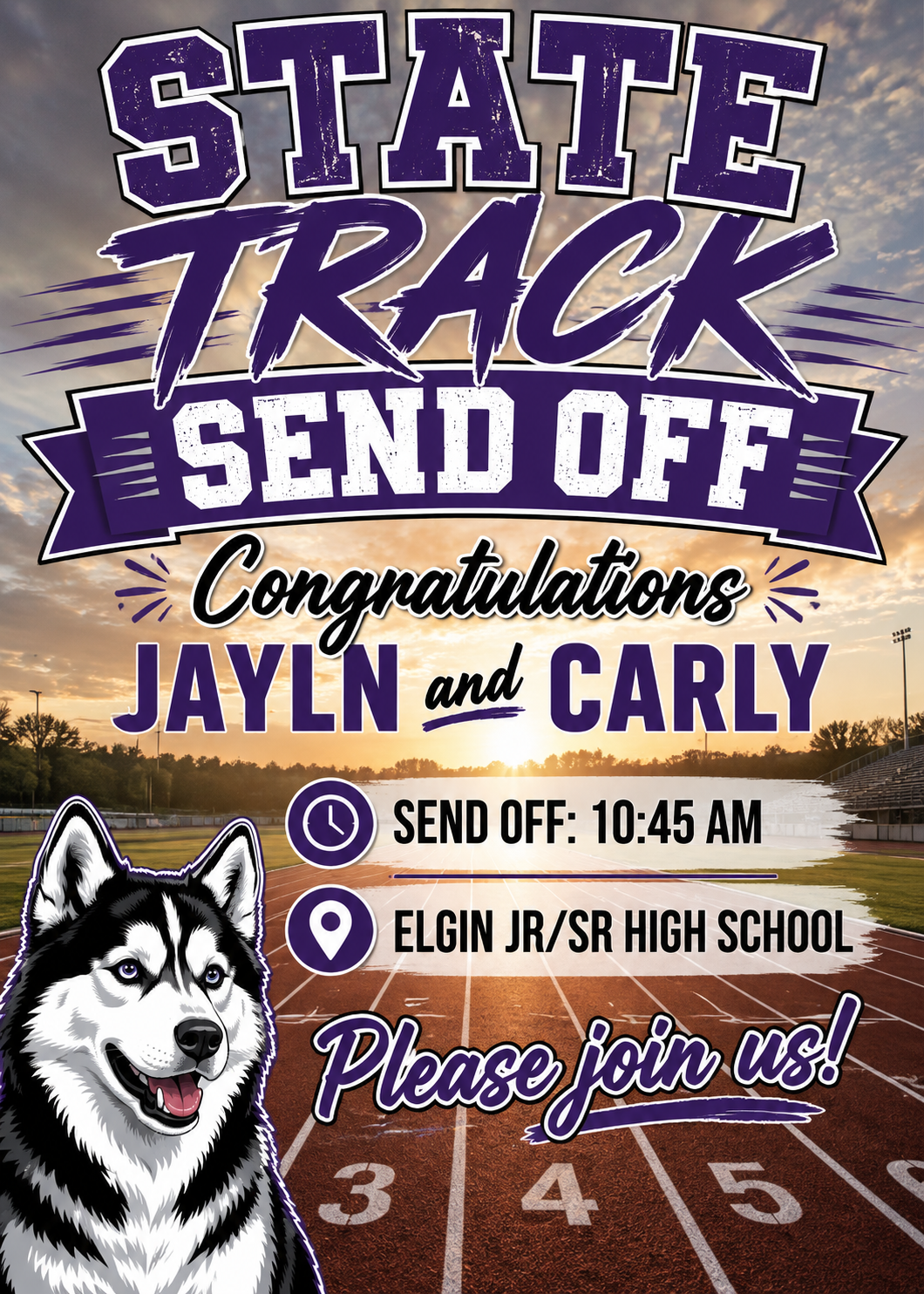 State Track Send-off!!