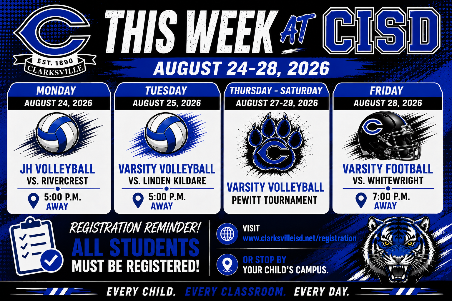 This Week at CISD!! August 24-29, 2026