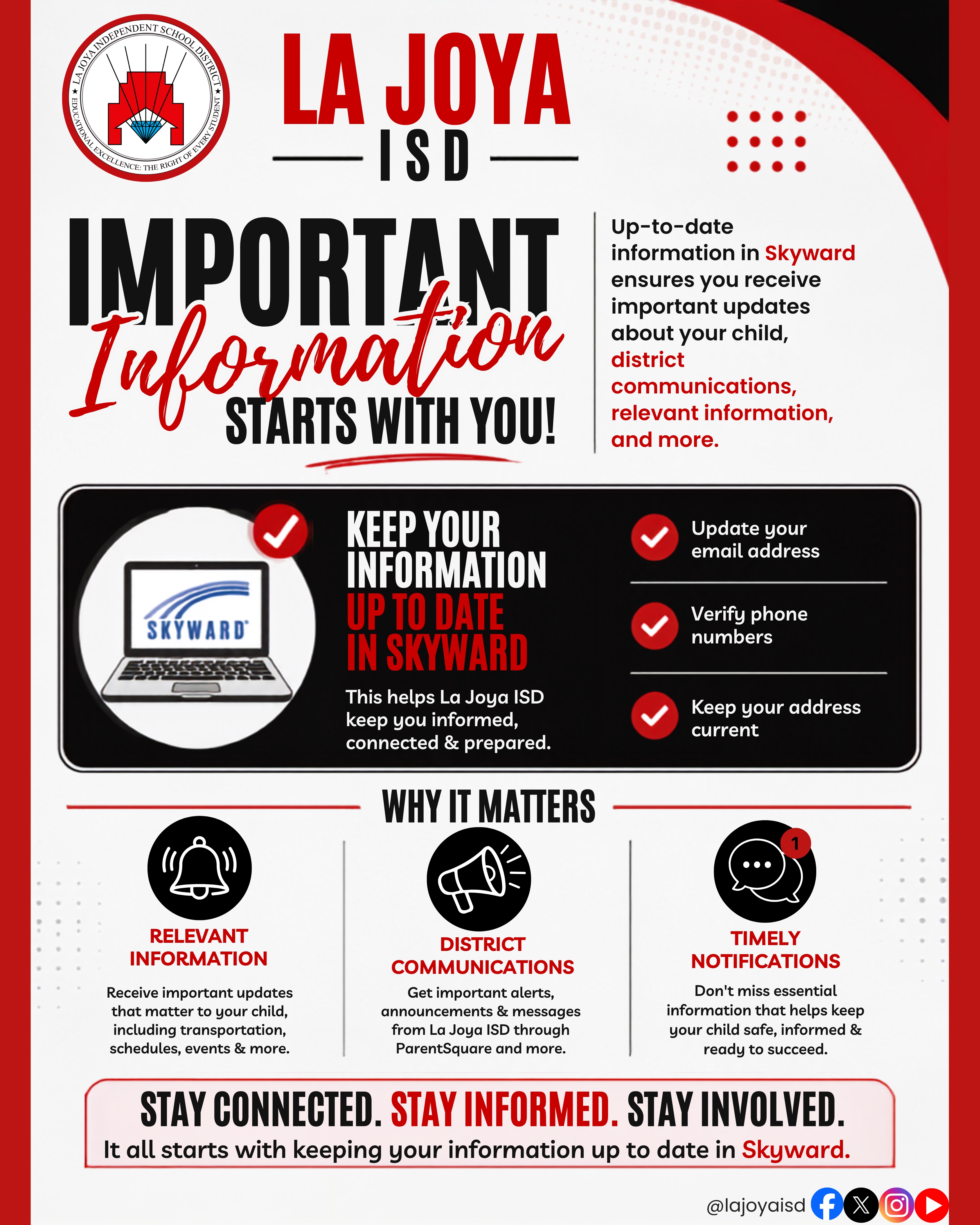 📲✨ Stay connected. Stay informed. | 📲✨ Manténgase conectado. Manténgase informado.