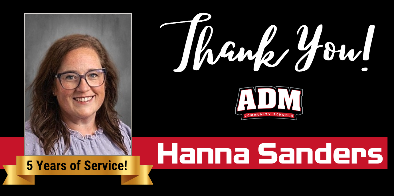 Hanna Sanders ~ 5 Years of Service!