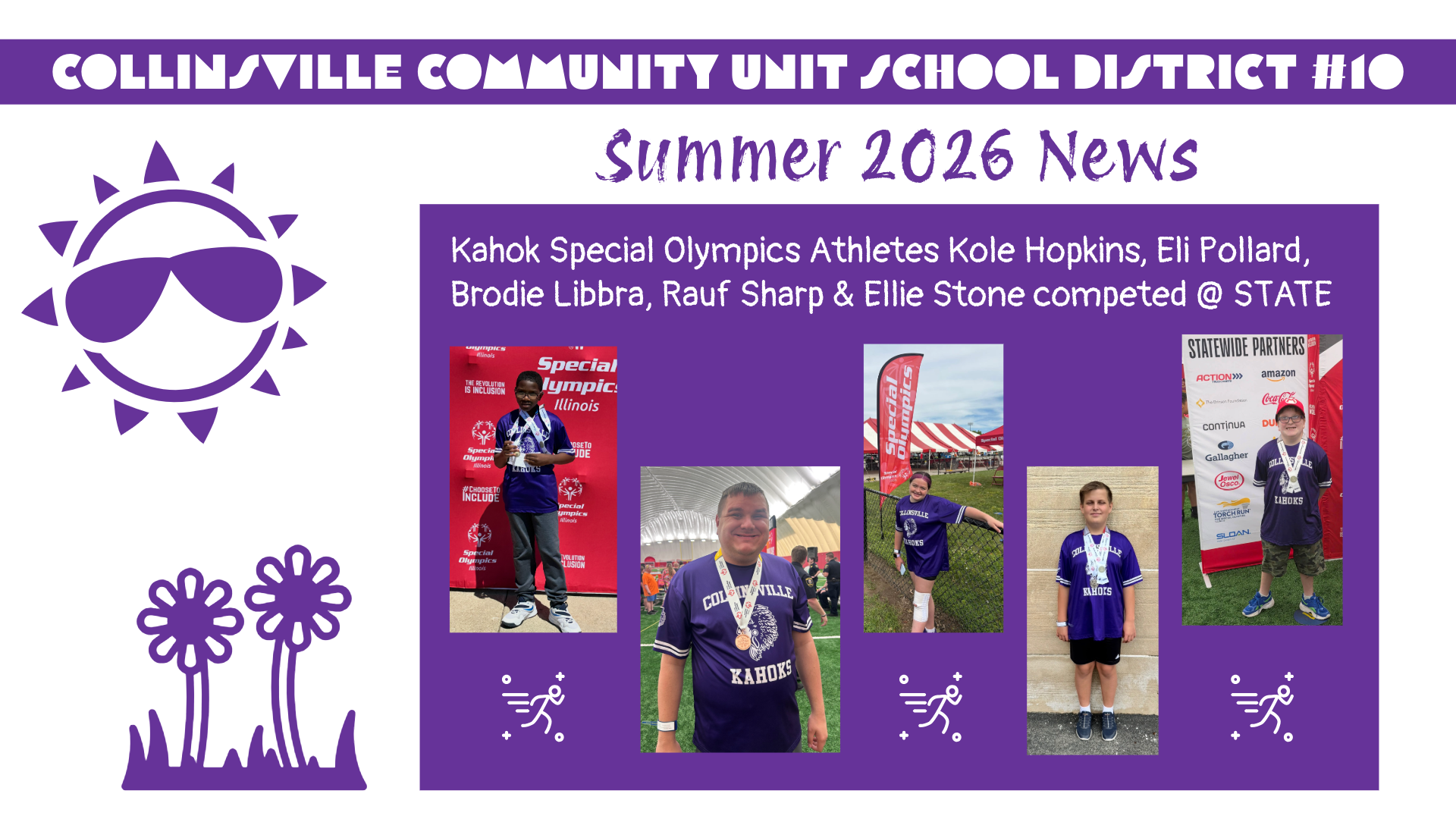 Summer 2026 News:  Special Olympic Athletes Compete at Summer Games