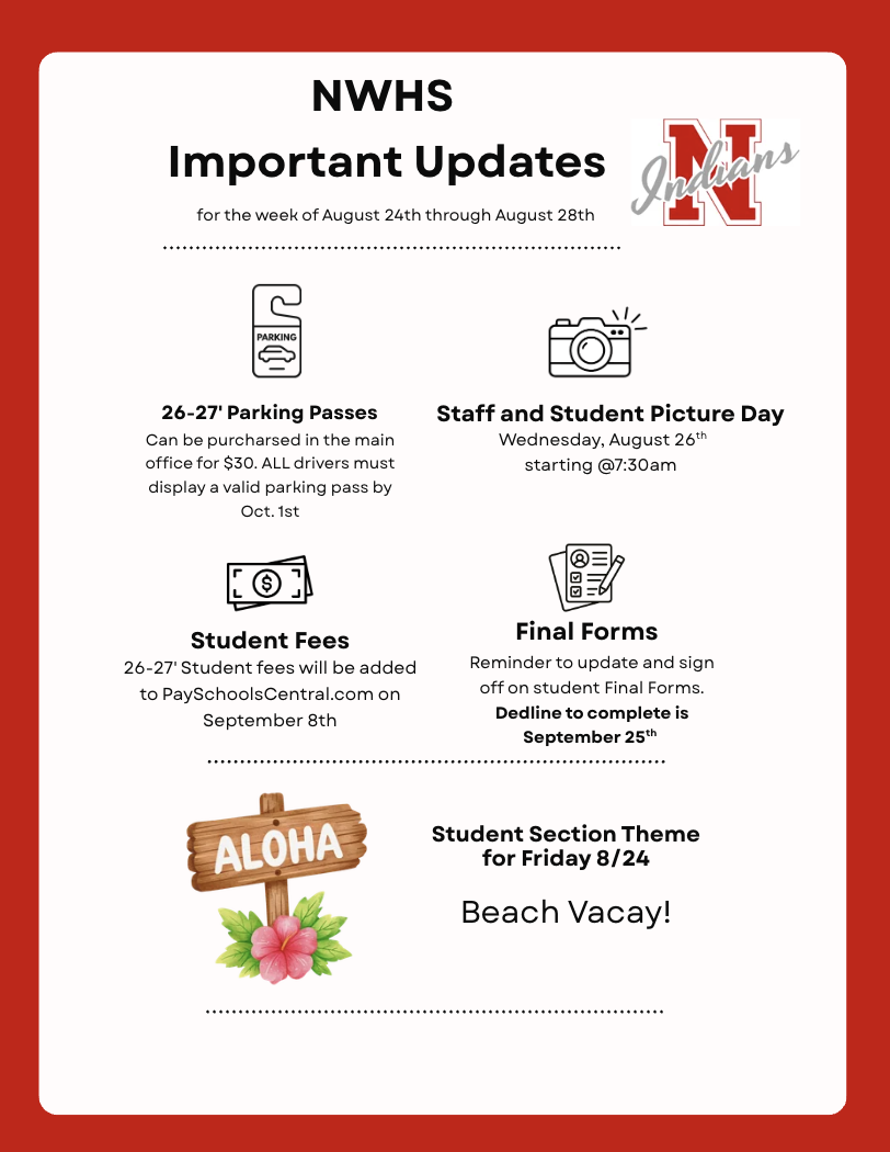 NWHS Updates