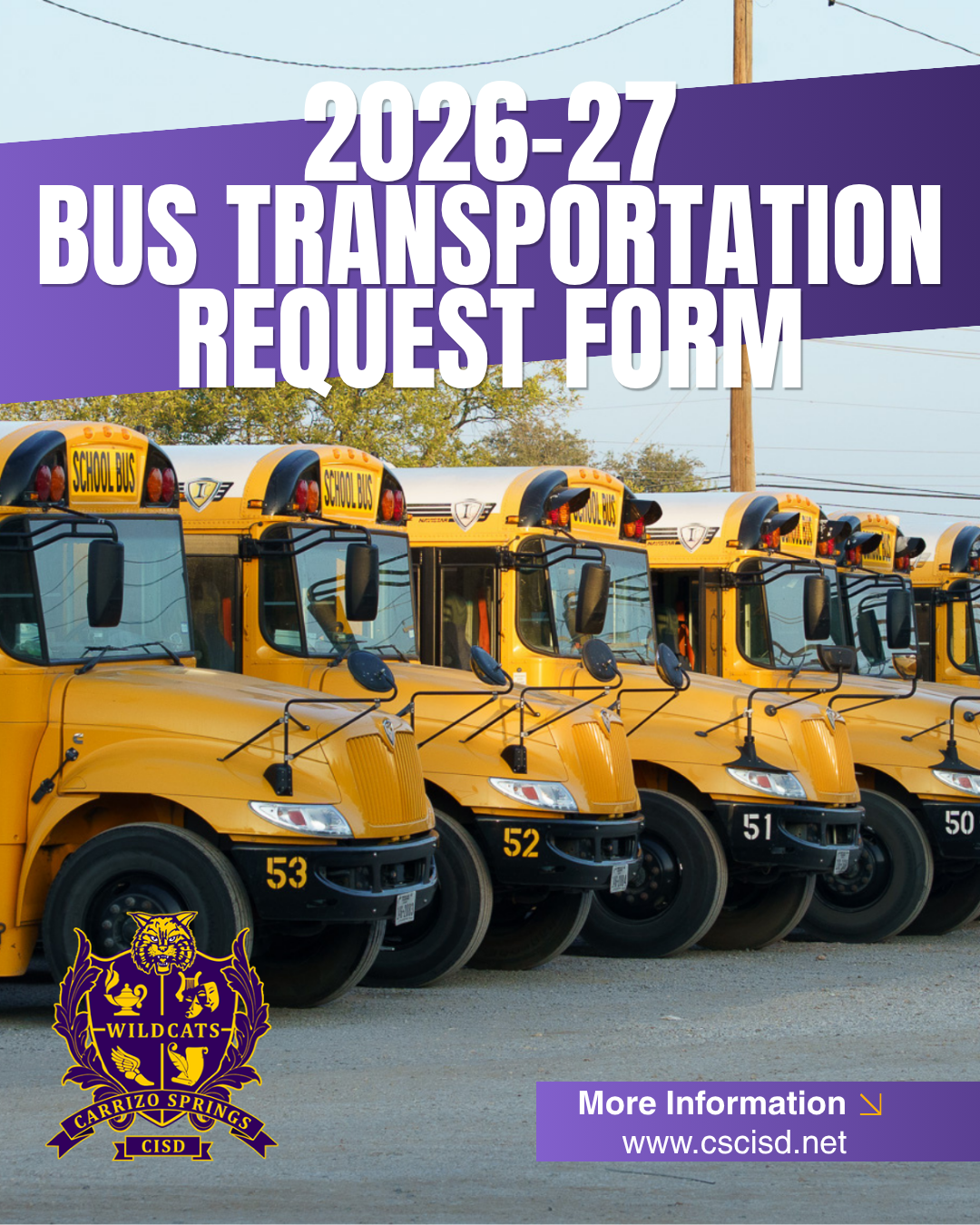 2026-2027 Bus Transportation Request Form