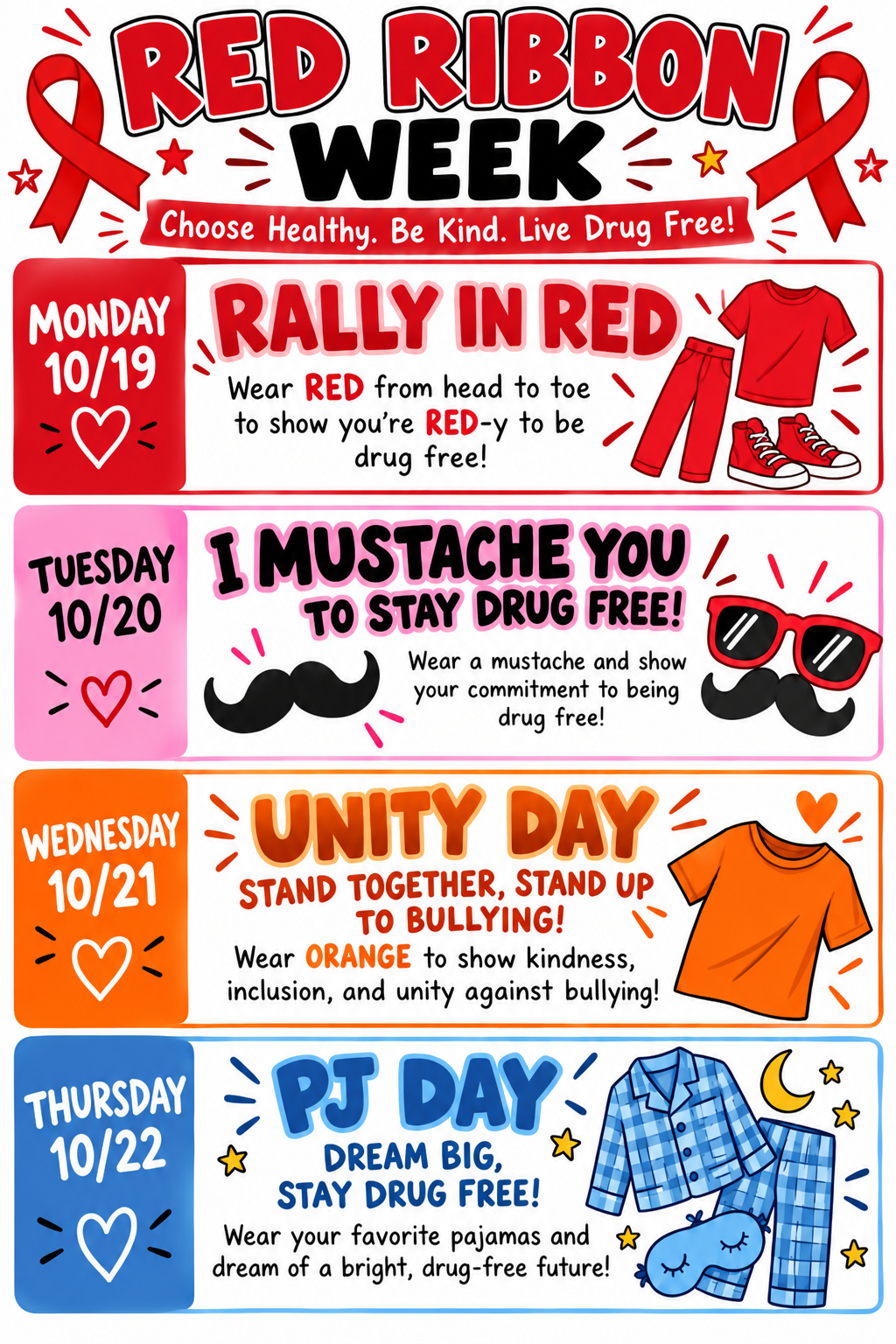 Next Week is Red Ribbon Week! 
