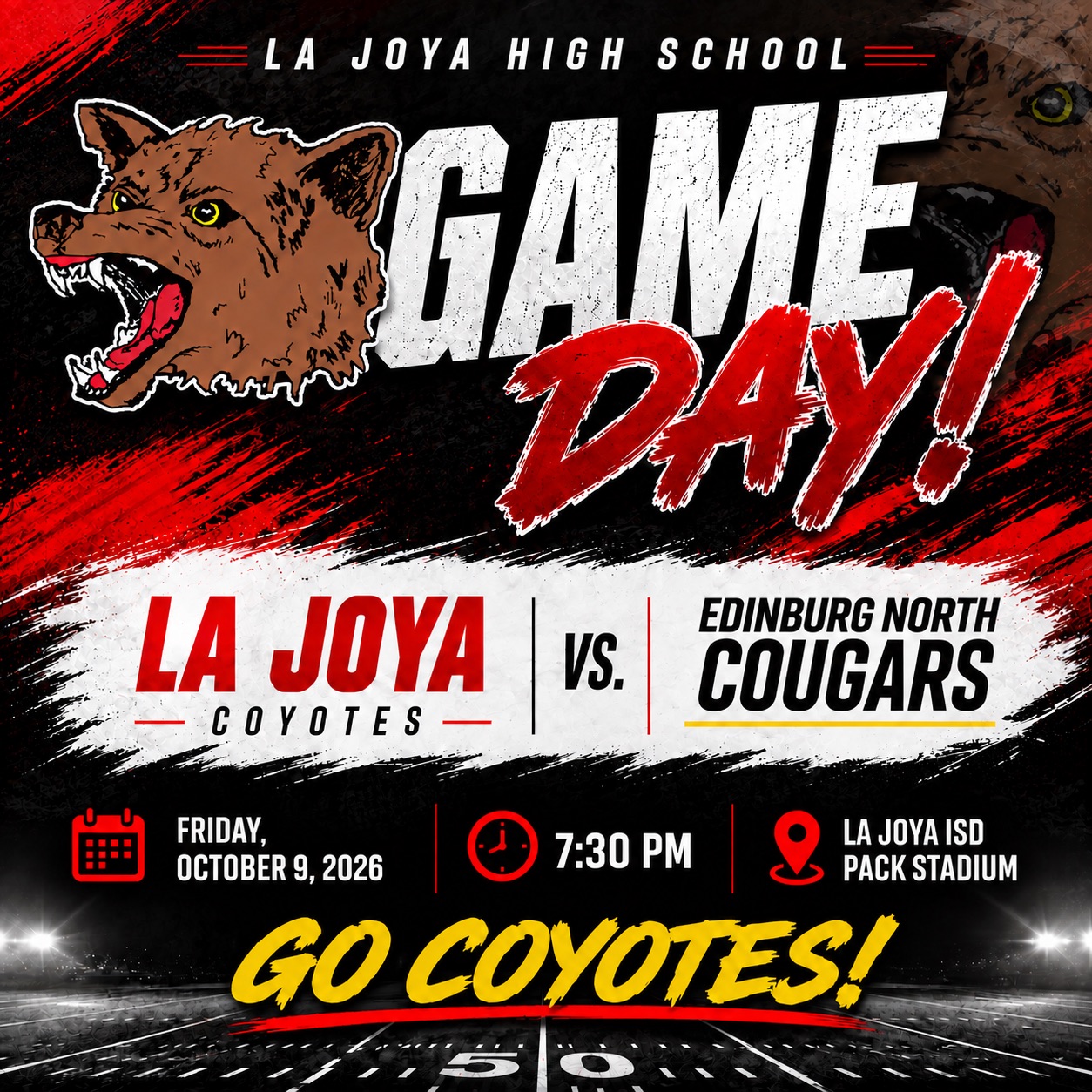 🏈🔥 IT'S GAME DAY, COYOTE NATION!!🐾❤️