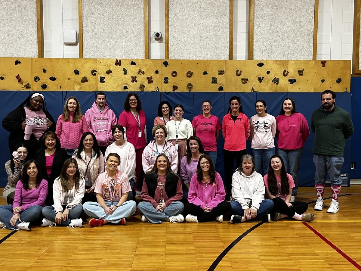 Moody School Staff Wear Pink For Breast Cancer Awareness Month