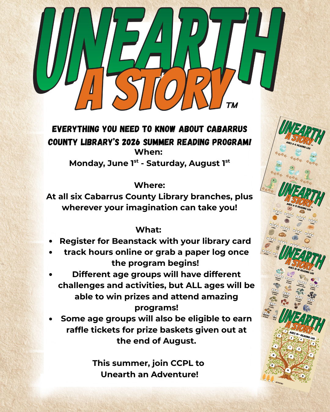 Cabarrus County Public Library Summer Reading Program