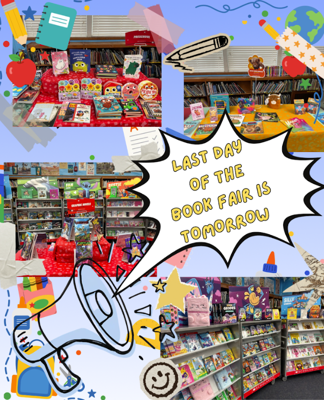 The last day of the Book Fair is TOMORROW